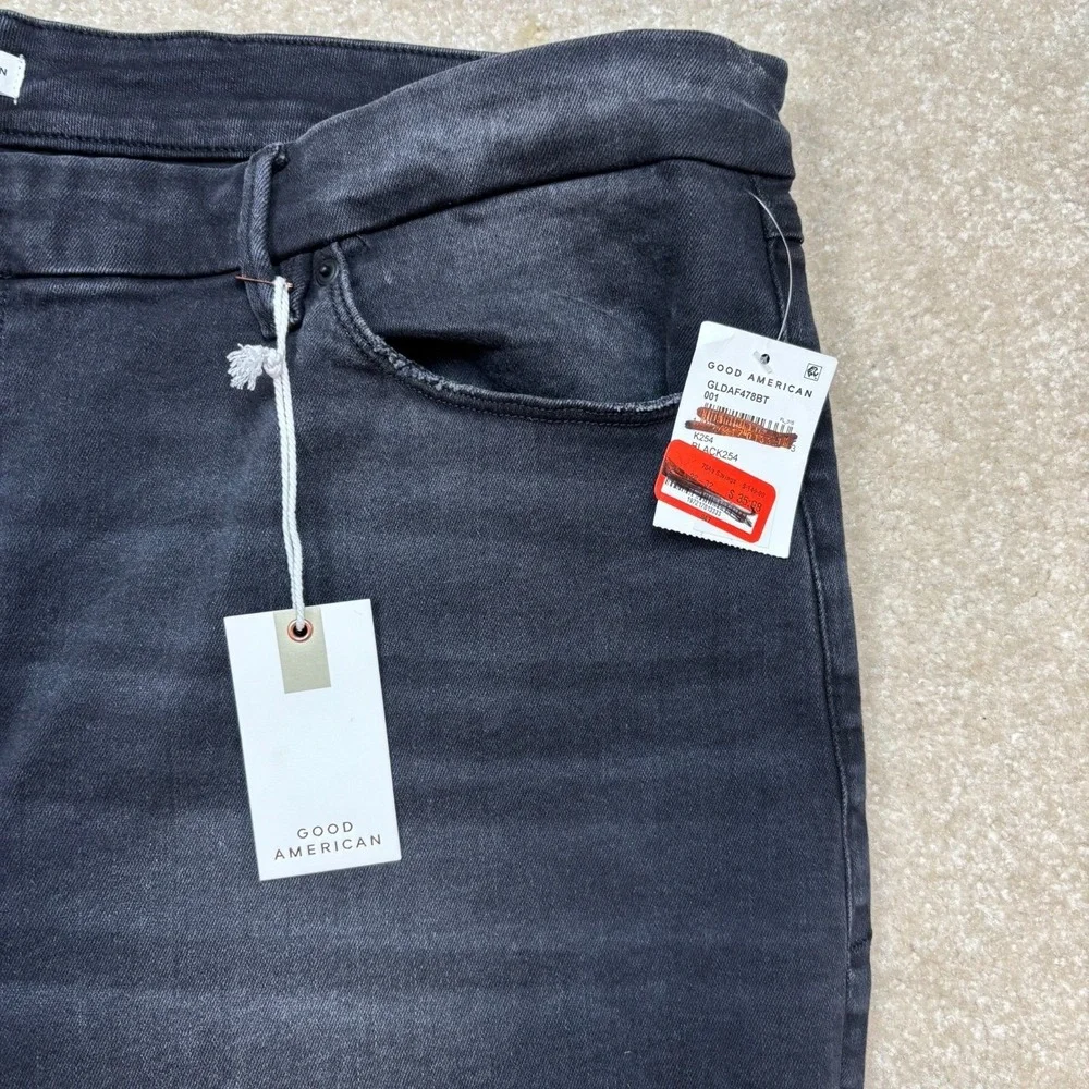 GOOD AMERICAN Good Legs Black Sculpting Skinny Jeans Plus Size 28 - 32 NEW‎
